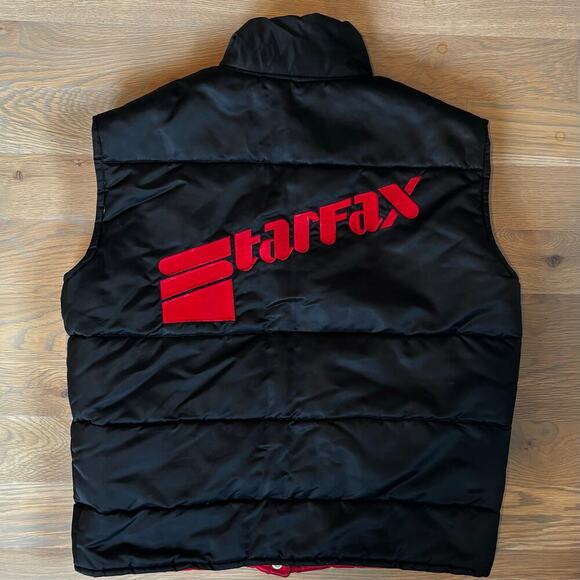 VTG 70s 80s Custom Bowler Work Uniform Puffer Vest Hawaii Patch Mens Size Large - Picture 4 of 7